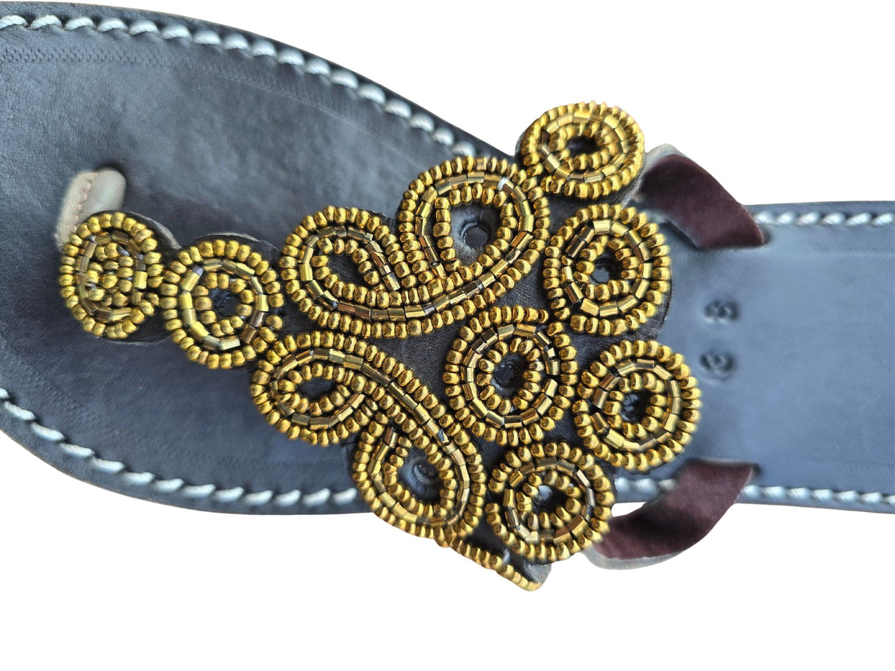 Scarpe da donna: Handgemachte Leder-Sandalen - Gold 38 – Nuovo e nell'imballaggio originale da Brione s. Minusio venduto da Littleninja 1