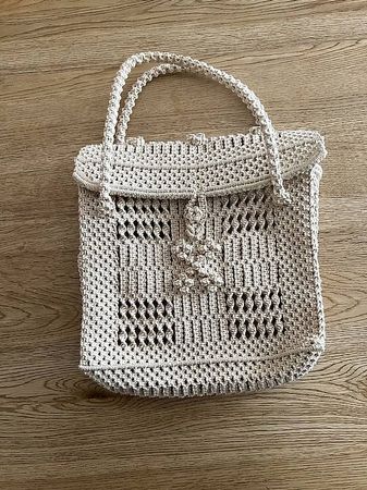 Makramee/Crochet Tasche, vintage