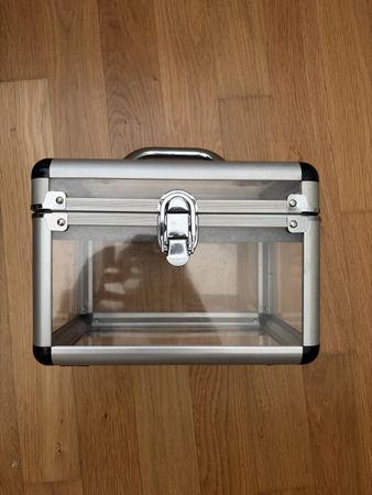 Kosmetikkoffer / Schminkkoffer Aluminiumrahmen transparent