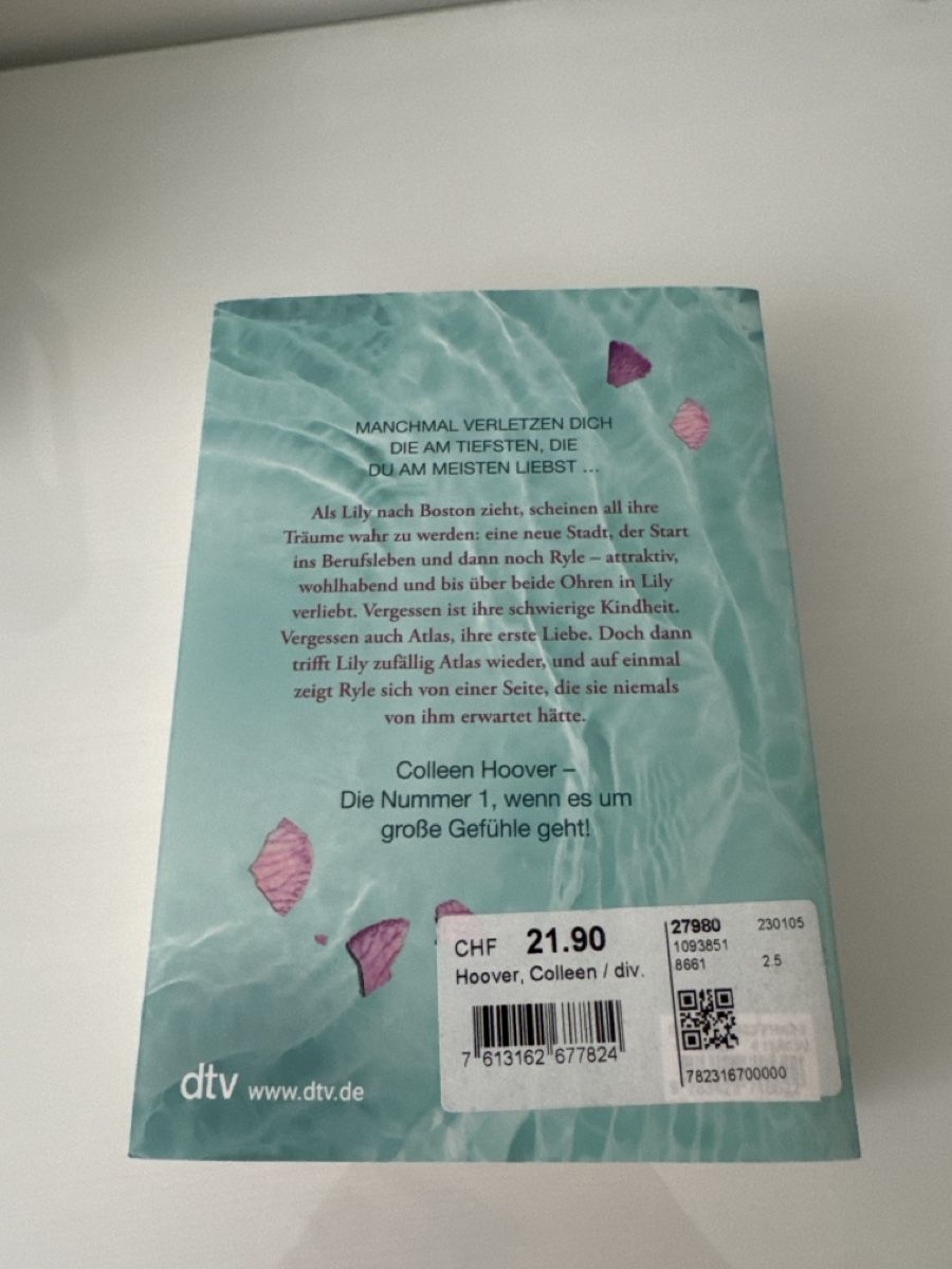 Libri: Nur noch ein einziges Mal / It ends with us / Colleen Hoover – Nuovo (secondo la descrizione) da Wetzikon ZH venduto da Gpoliti 1