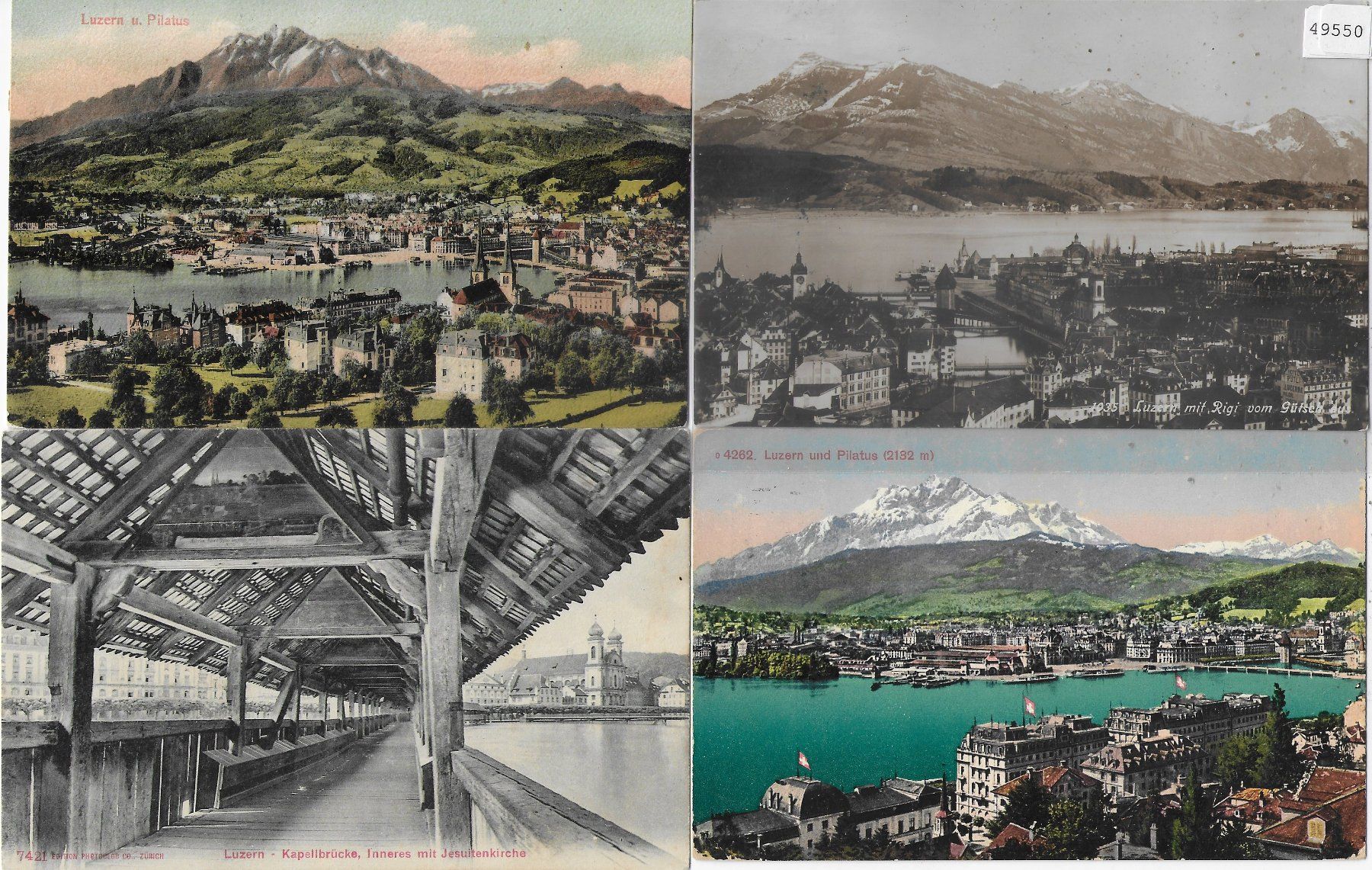 Cartoline postali: 4 AK Luzern – Usato da Ettingen venduto da Kartenplanet