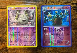 Garbodor Rare Reverse Holo 67 & Trubbish Reverse Holo 65