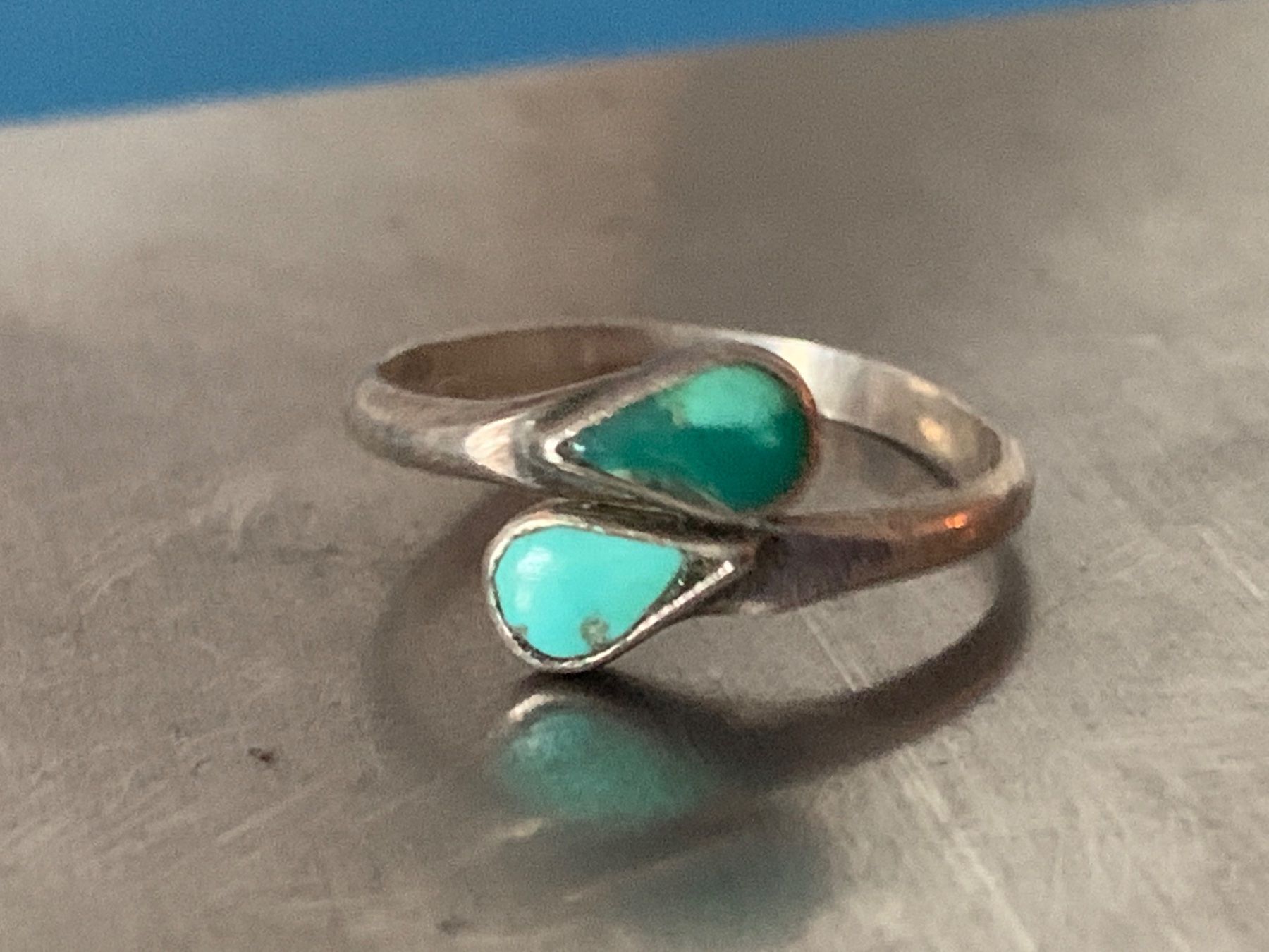Anelli: Silberring double green (50) – Usato da Laufen venduto da belleskulptur 1