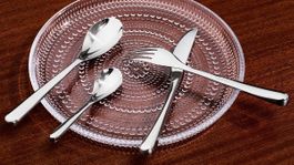 5 x Iittala Piano 98: Tafelgabel poliert