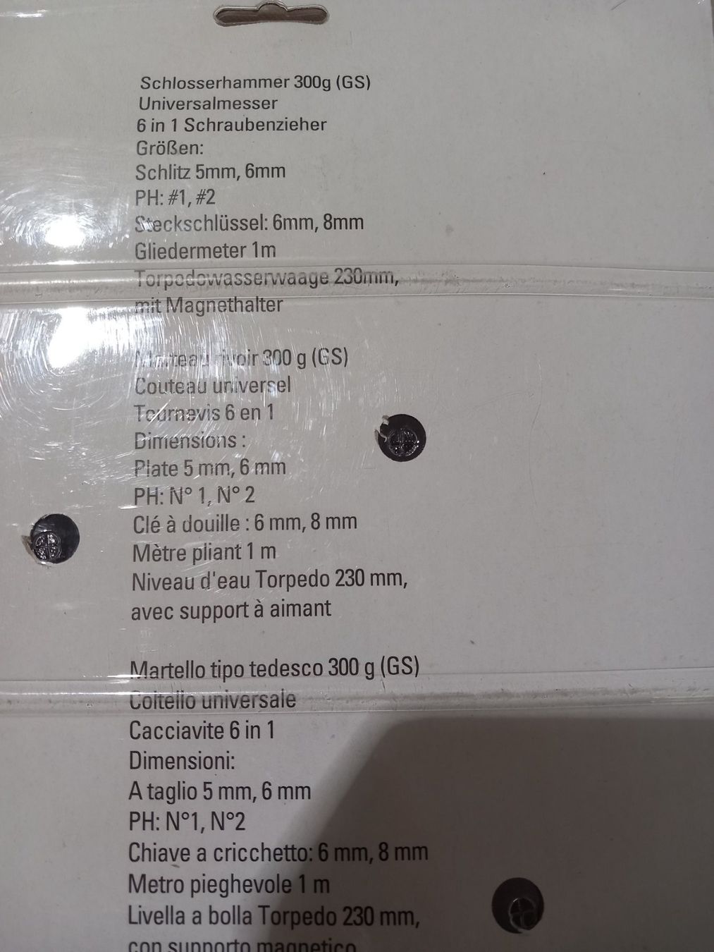 Tutti gli attrezzi: Werkzeug Satz 5-teilig – Nuovo e nell'imballaggio originale da Rheinau venduto da profitronic.shop 4