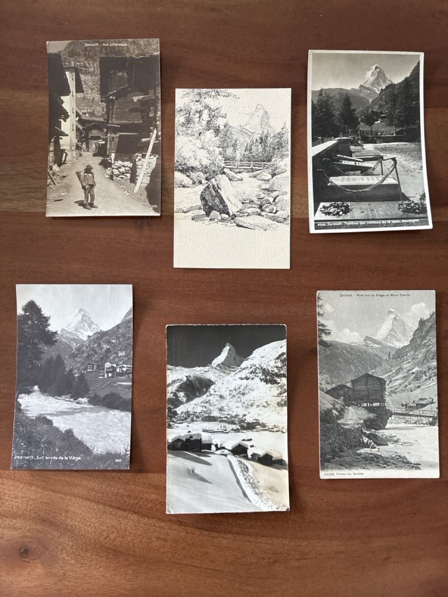 Cartoline postali: 12 Ansichtskarten Schweiz von Zermatt VS  1 – Usato da Oftringen venduto da Cla.vD.74 2