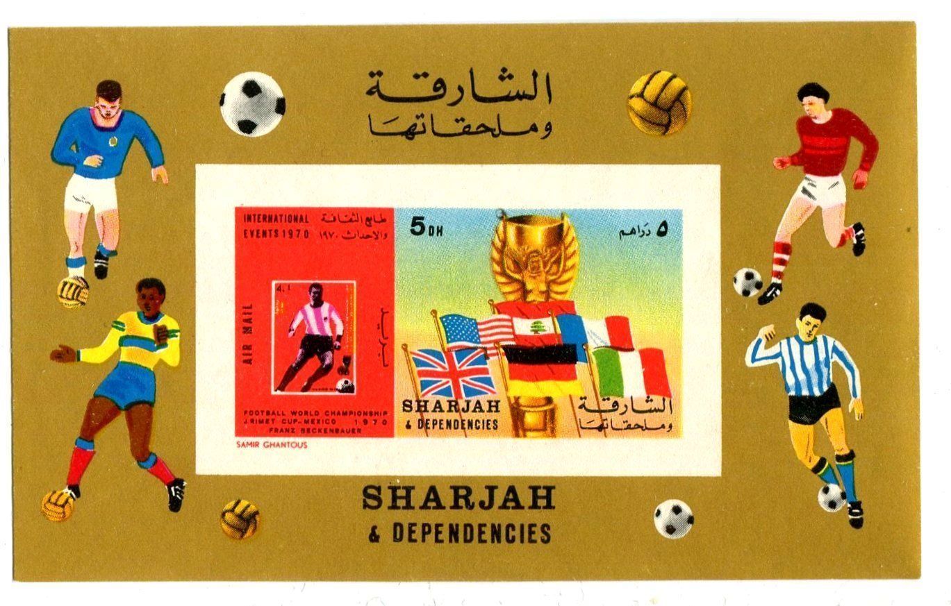 Alle Briefmarken: Block "Fussball". Schardscha. – Neu und originalverpackt aus Basel von Butsch5