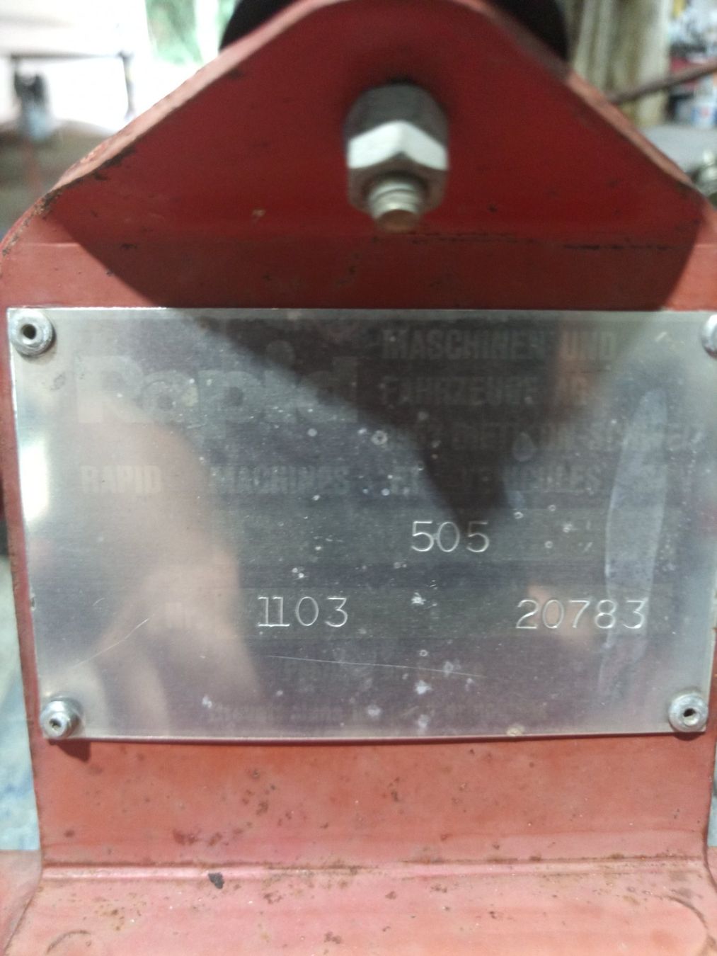 Rapid Alle Maschinen: Motor Mäher, Rapid 505 – Defekt aus Altendorf von Klaus.123 2