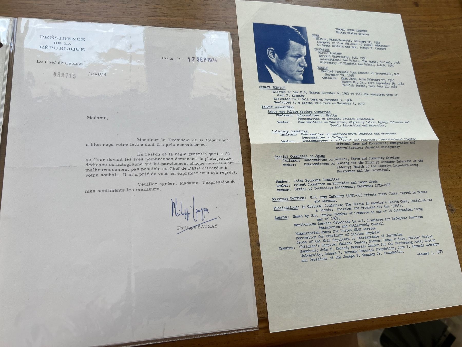 Autographes: Autogramm 301 – D'occasion à Glattfelden par maa_qcj8