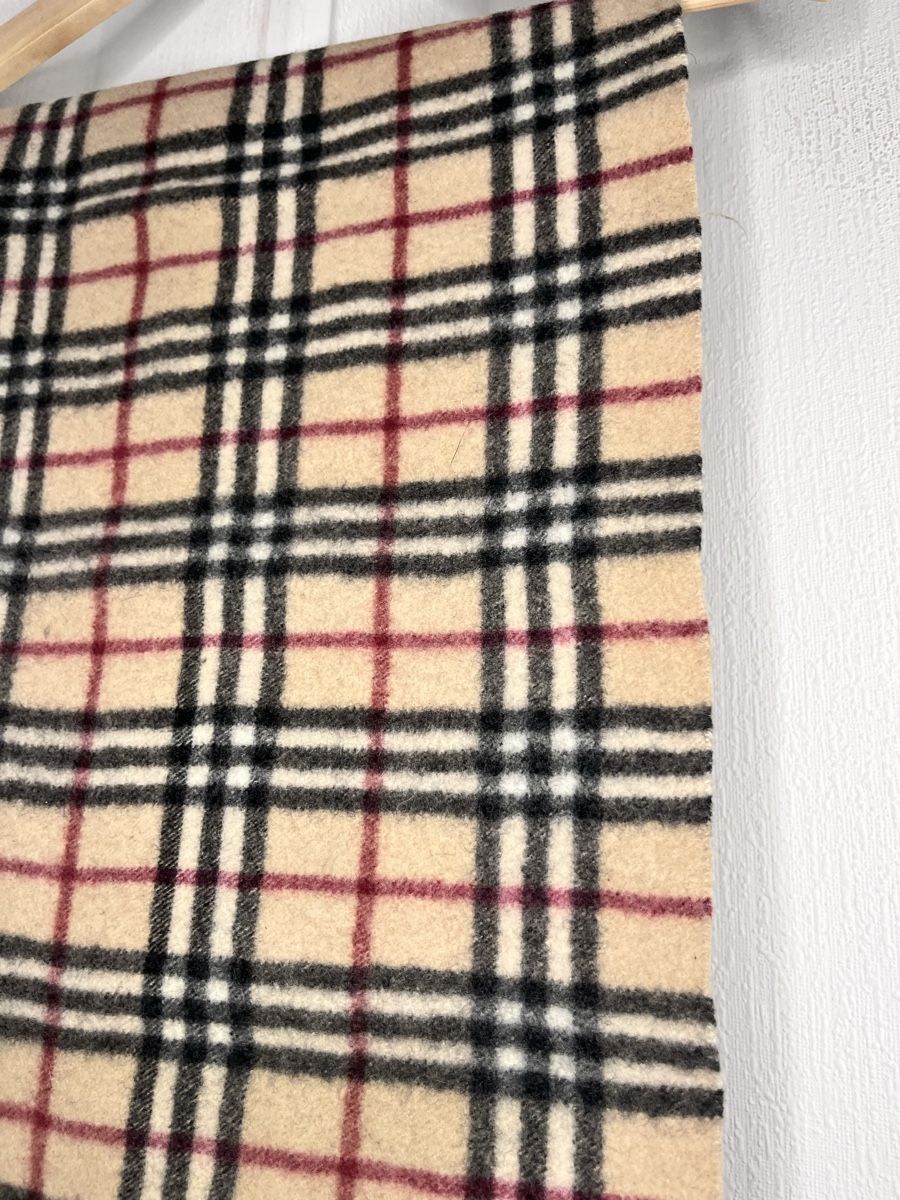 Burberry Foulard & Sciarpe: Burberry Scarf Check Pattern Cashmere Wool Blend Beige – Usato da Lausanne venduto da Danash 5