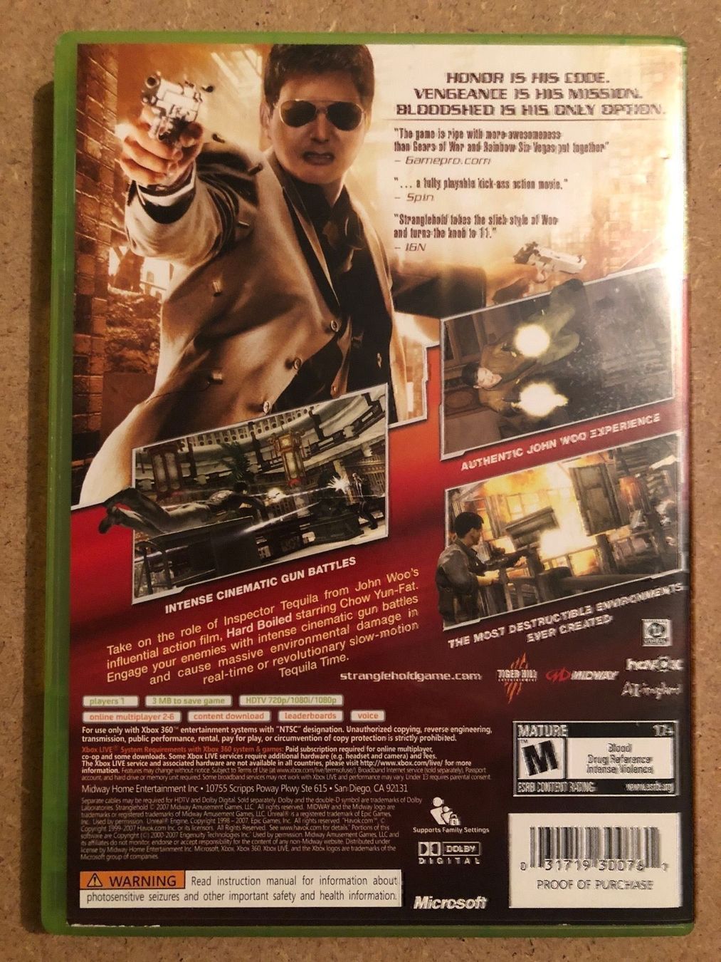 Giochi: Stranglehold US für Xbox 360 – Usato da Kestenholz venduto da Mad18 1