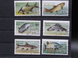 DDR 1987 Süsswasserfische  gest.