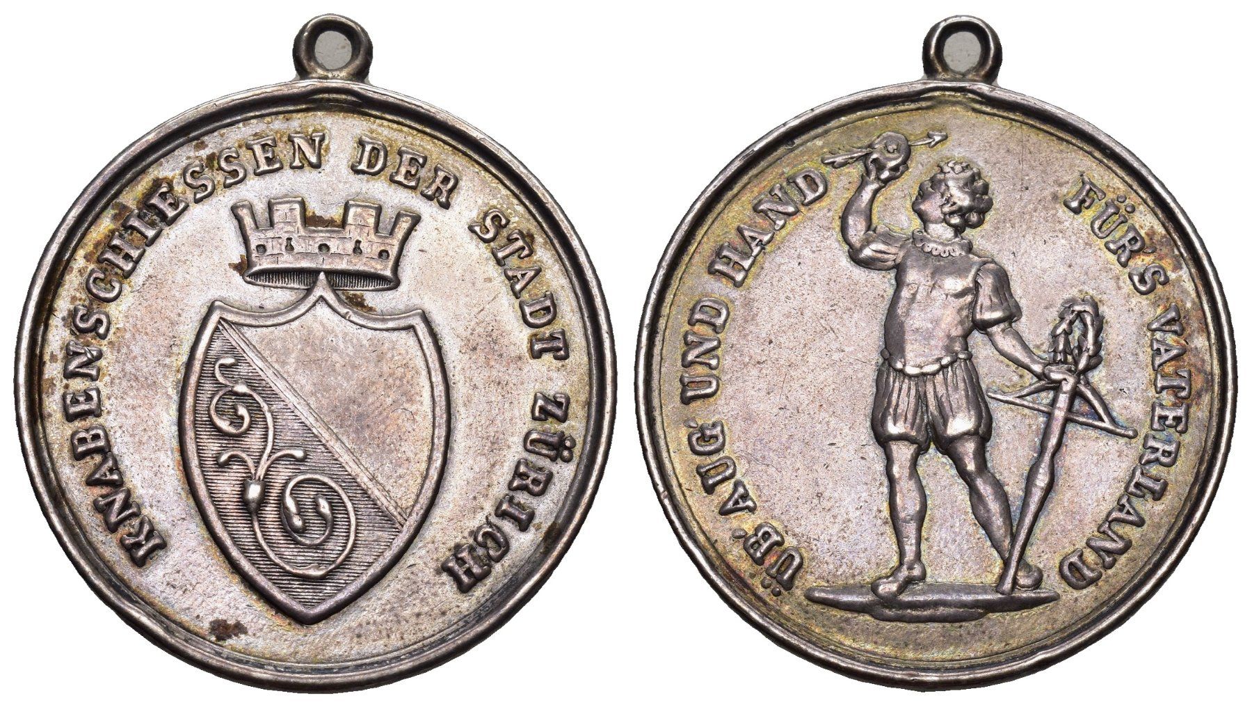 Medaillen: Zürich O.J – Gebraucht aus Bern von numismatictops