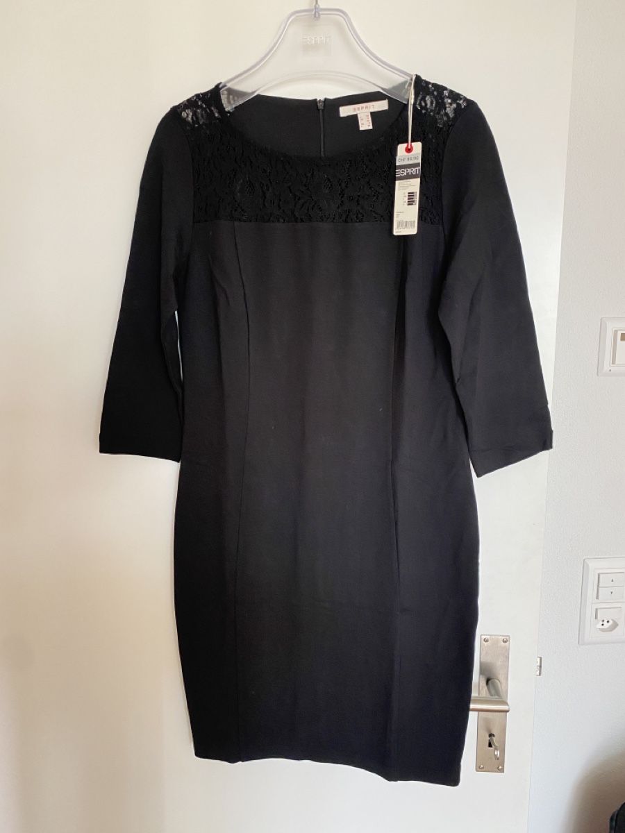 Esprit Kleider: Esprit Kleid mit Spitze schwarz Gr. 38 NEU s – Neu und originalverpackt aus Muensingen von drleevsy