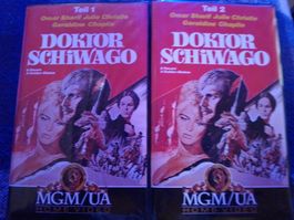 DR. Schiwago 1.+2. Teil 2 VHS Video MGM/UA 31411/31412
