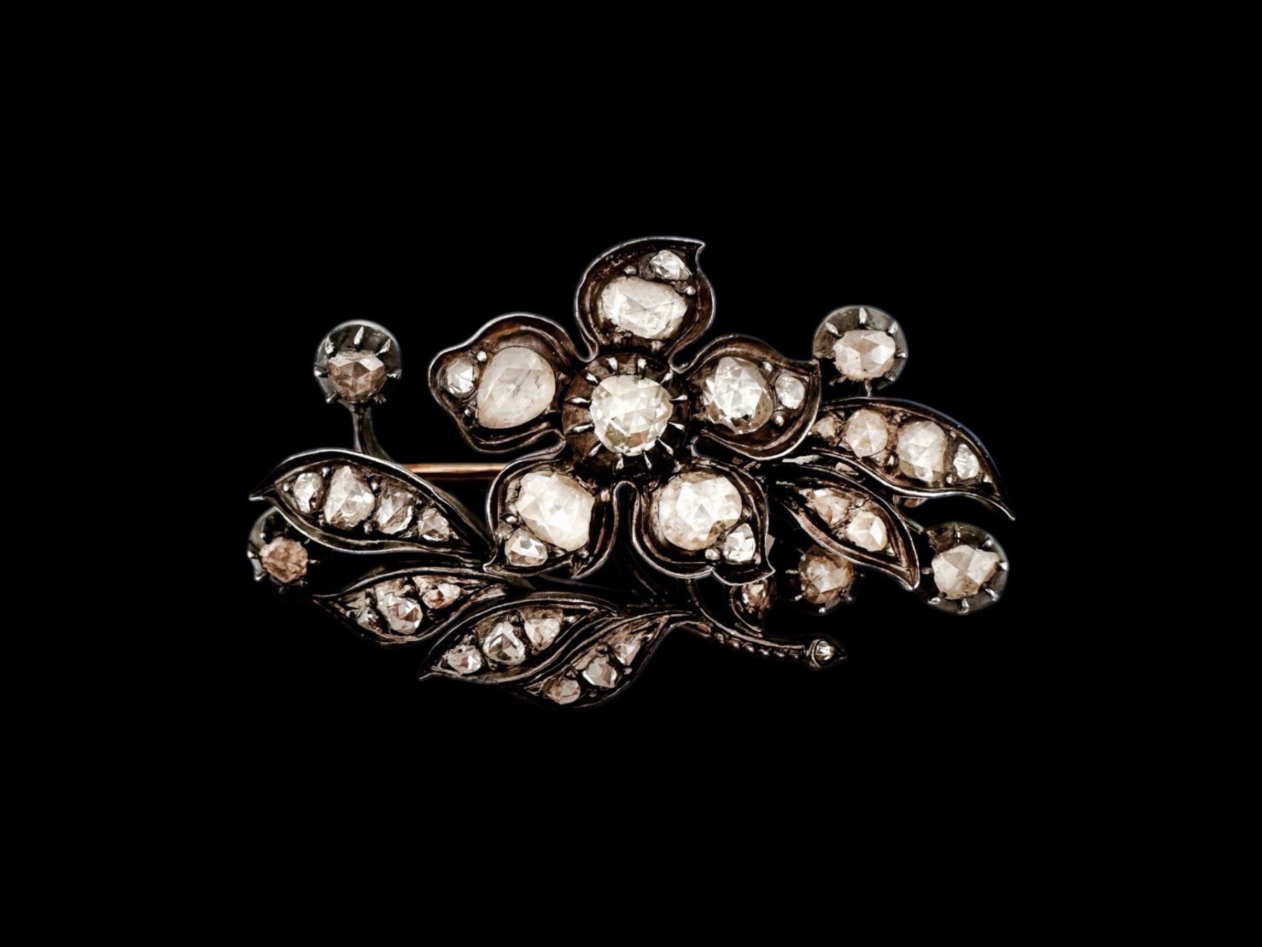 Spille & Fermagli: Antike, viktorianische Diamant - Brosche, ca. 1.30 ct – Usato da Zuzwil SG venduto da artimmo 4