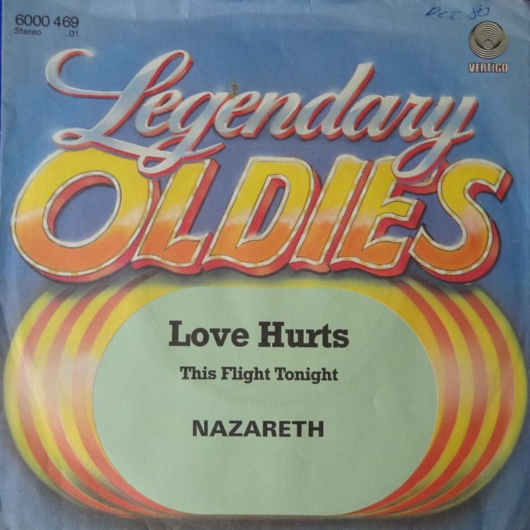 Vinyl Singles Nazareth Love Hurtsthis Flight Tonight1980 Kaufen