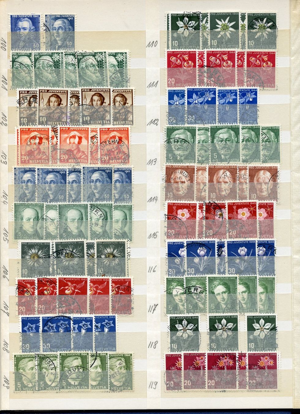 Alle Briefmarken: 1 Sammlung Pro Juventute – Gebraucht aus Steffisburg von Sorbas 5