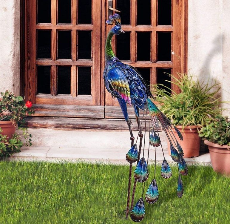 Pfau Skulptur Garten Skulptur  Pfaufigur Sculpture paon‪‪‪ 3
