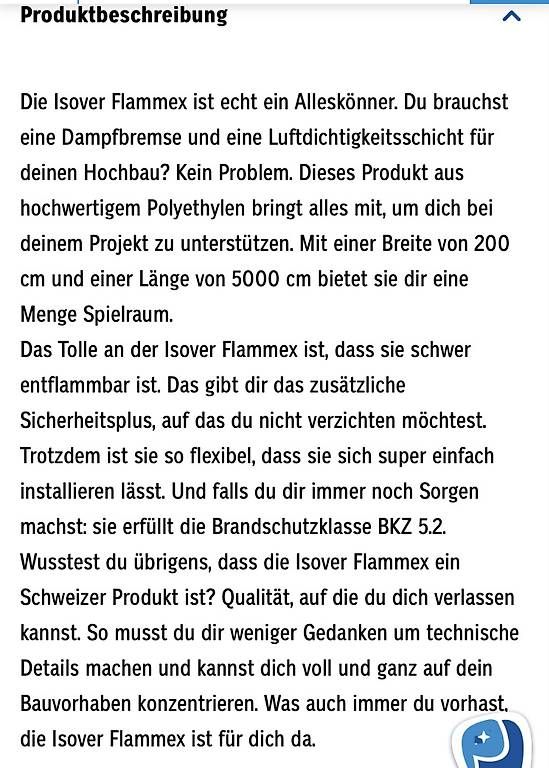 Füllmaterial: Dampfbremse – Gebraucht aus Uzwil von Jimmy1971 3