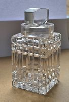 Art Deco Bonboniere antik Dose m. Deckel Kristallglas massiv