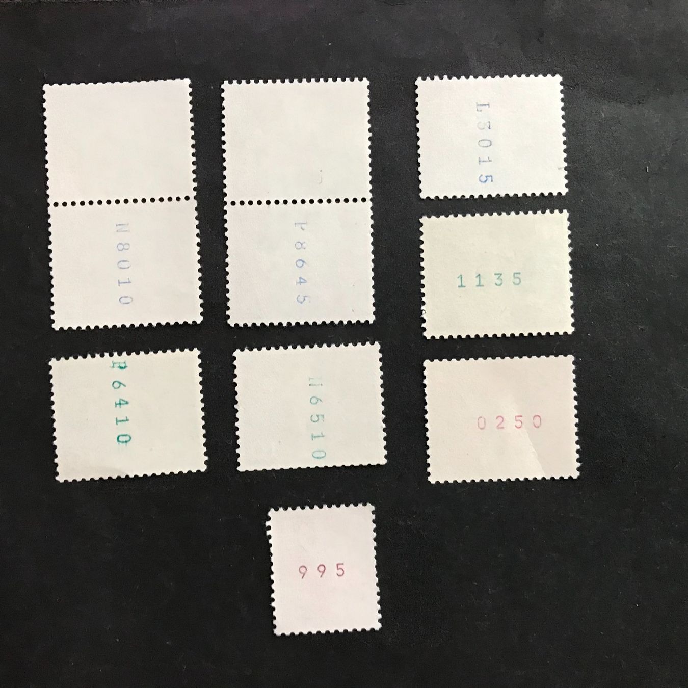 Tous les timbres: Rollenmarken mit Kontrollnummern 1960 und 1970 Postfrisch – Neuf (Voir description) à Uitikon Waldegg par Gooddeal05 1