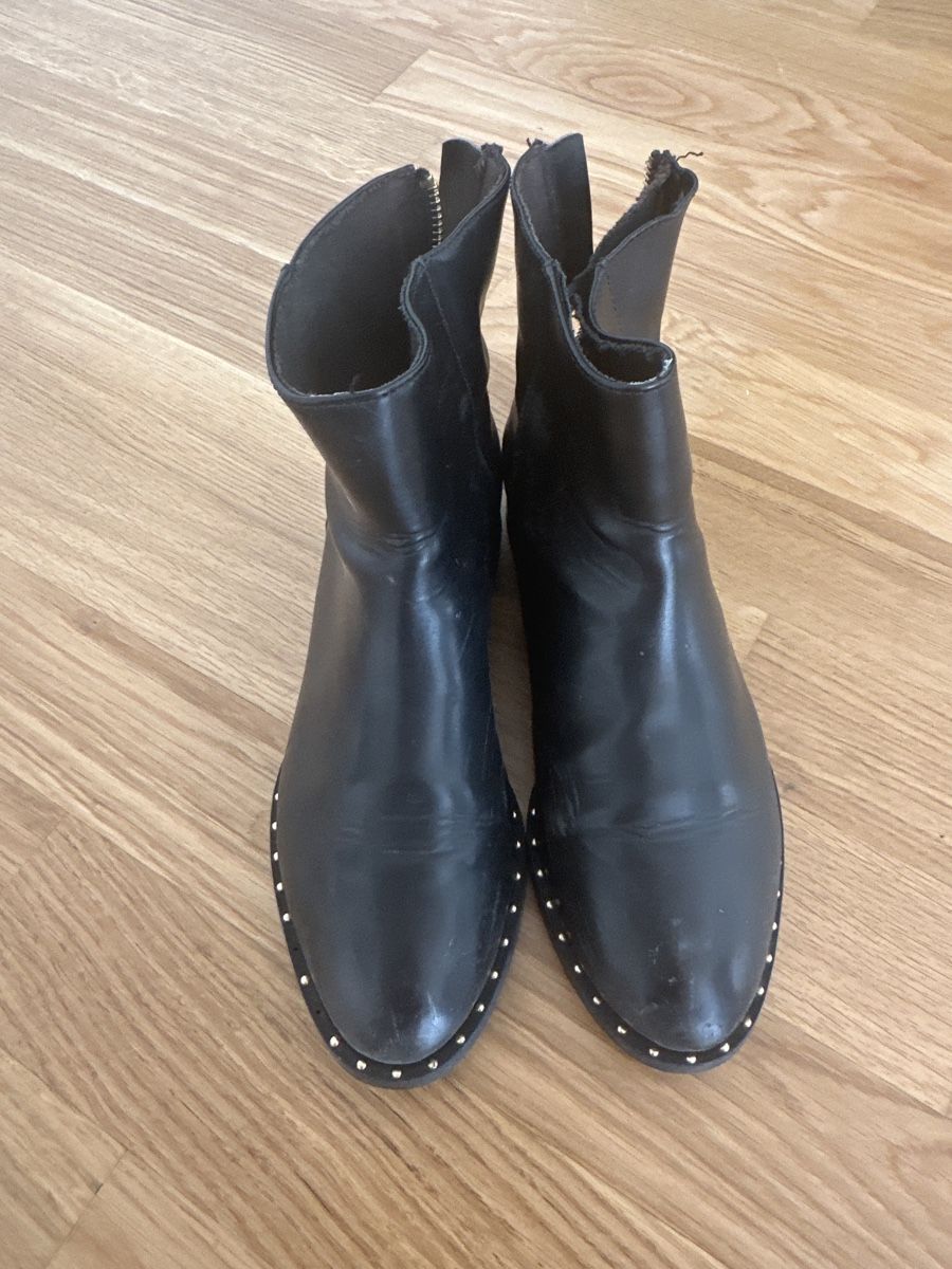 Damenschuhe: Pull&Bear Boots, Schwarz, Gr. 37, Top Zustand, Herbst! – Gebraucht aus Luzern von val_z5jn