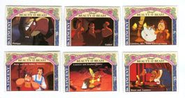 Briefmarken Walt Disney Die Schöne und das Biest St. Vincent