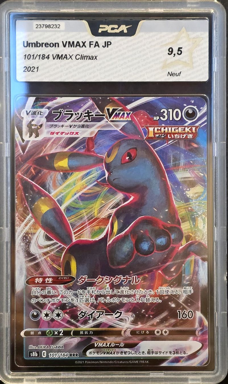 Pokémon Carte collezionabili: Umbreon VMAX FA JP 101/184 PCA 9,5 – Nuovo (secondo la descrizione) da Le Lignon venduto da Nathium