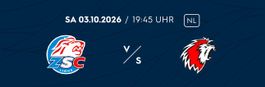 2 Tickets ZSC - Lausanne vom 03.10.2026, 19.45 Uhr