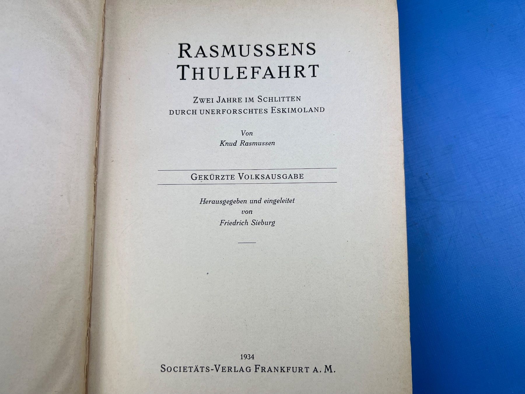 Libri: Fr. Nansen Durch Nacht und Eis + Thulefahrt Rasmussen – Usato da Unterengstringen venduto da Gustav03 2