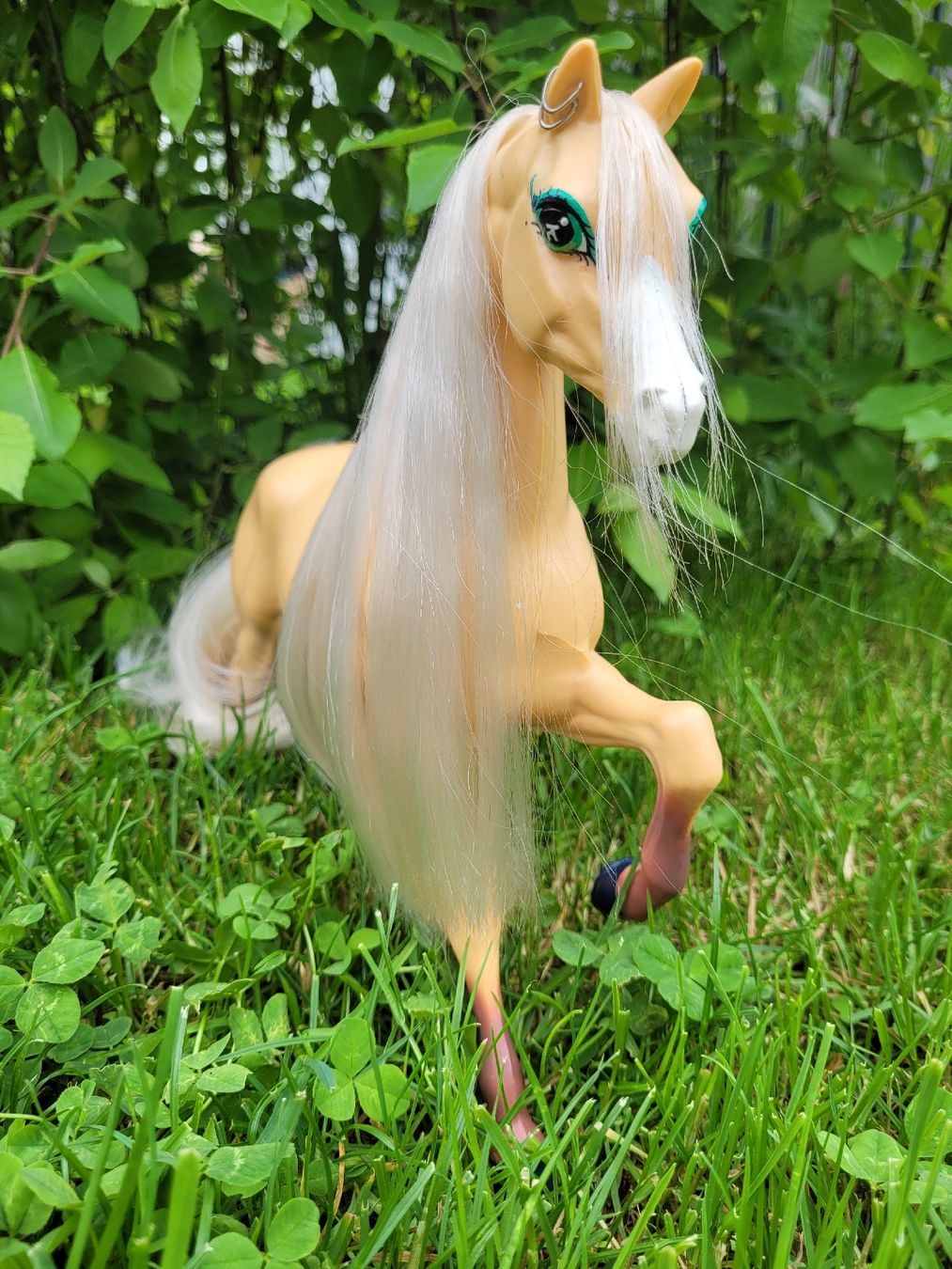 Giocattoli: Barbie Pferd Palomino, Teilrepaint/Unikat – Usato da Niederbuchsiten venduto da klengyel 5