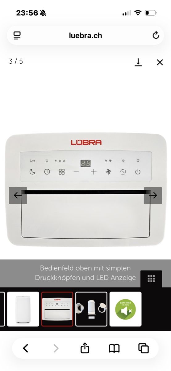 Condizionatori: Lübra Klimagerät 9000 BTU 49 dB – Nuovo e nell'imballaggio originale da Winterthur venduto da jac_7rd9 2