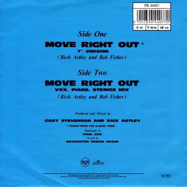 Dischi in vinile: Astley Rick: Move Right Out 7" – Usato da Steinhausen venduto da Vilivinili 1