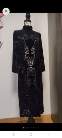 Kleid Marke Zara gr.xs Samt mit Chick Lasermuster