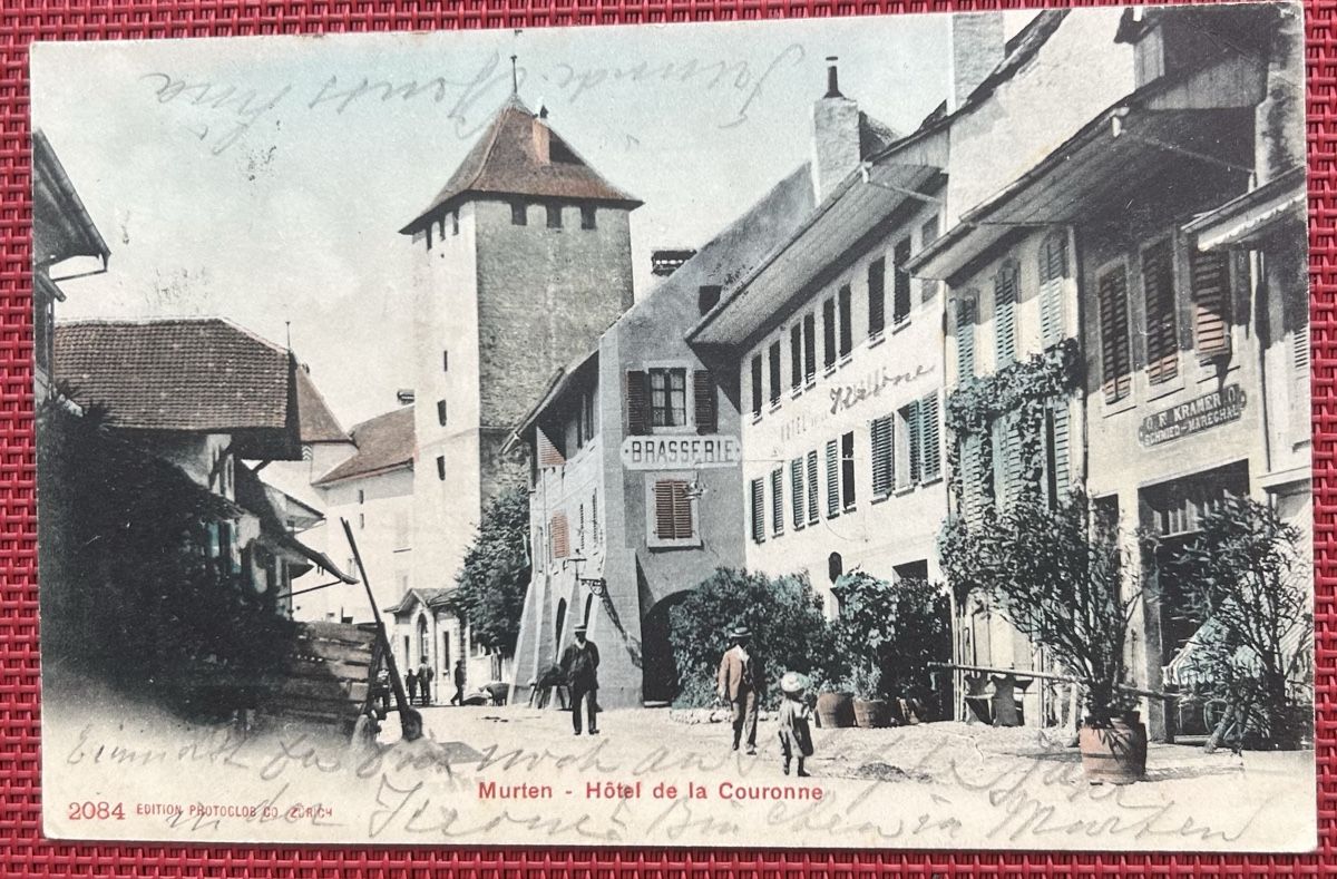 Cartoline postali: Murten Hotel Coutonne – Usato da Horw venduto da Tellbub