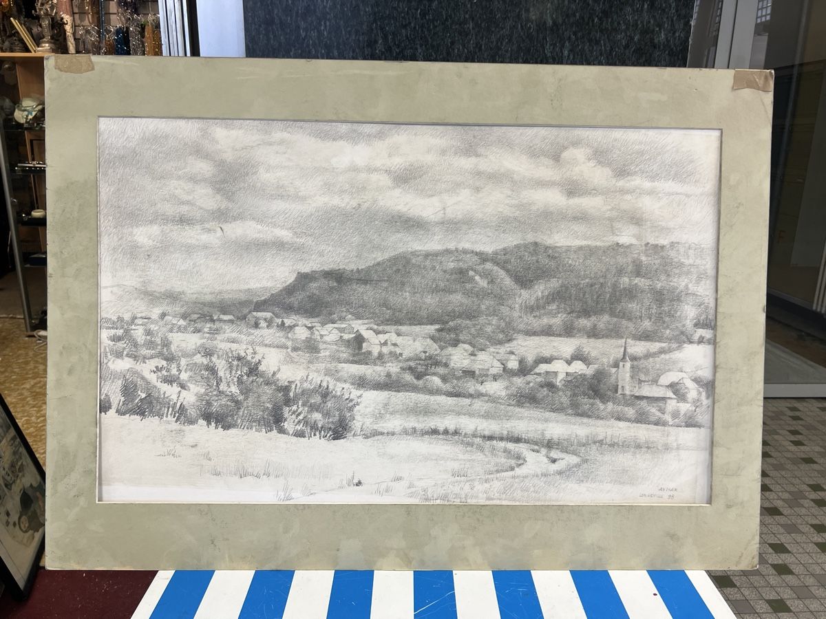 Dipinti: DESSIN SIGNÉ PIERRE AYMAR DATÉ 98 – Usato da Genève venduto da Qanil77