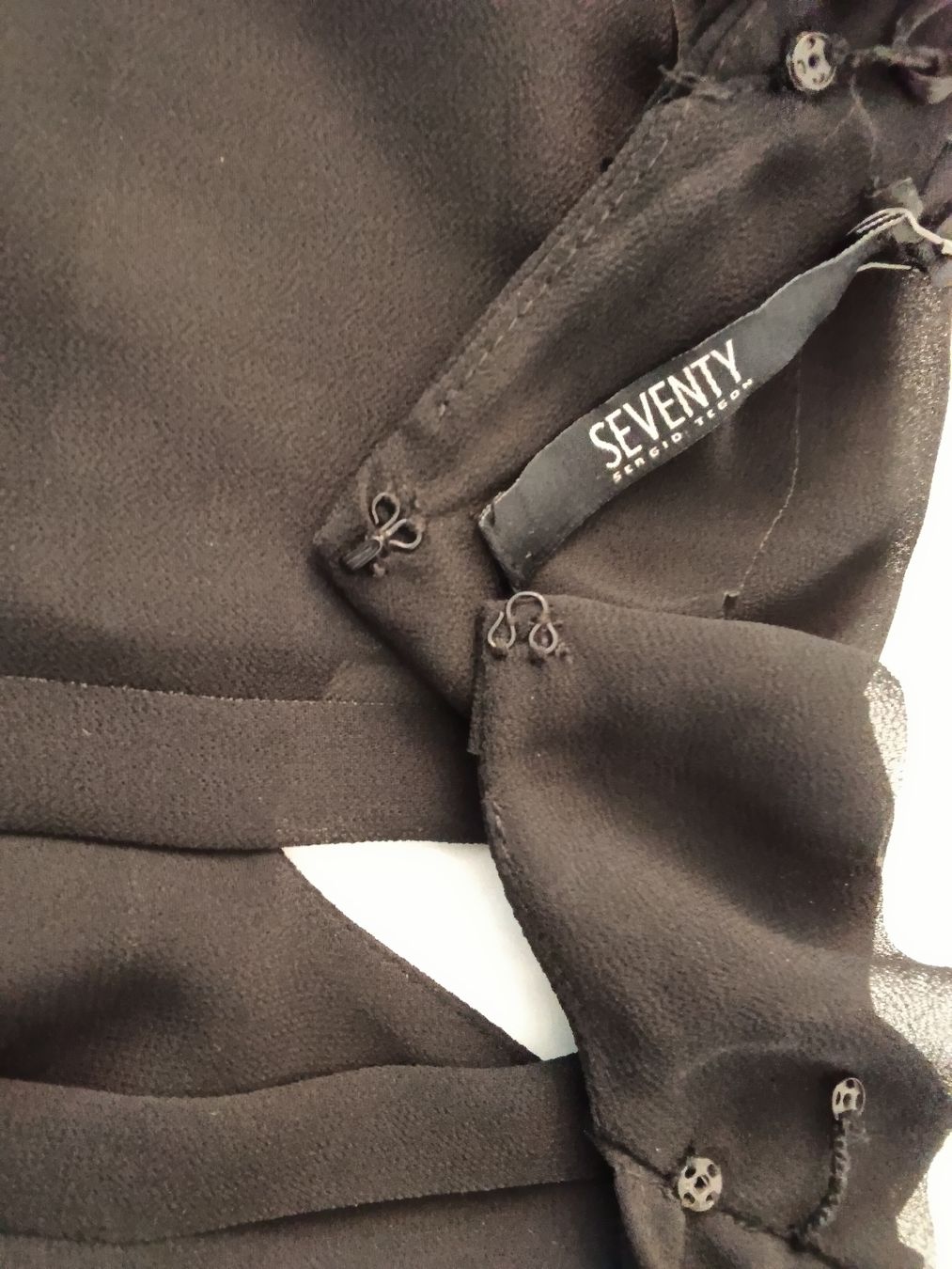 Camicette: Blouse neuve, S, noire, SEVENTY, très belle, polyester – Nuovo e nell'imballaggio originale da Neuchâtel venduto da Virgule50 3