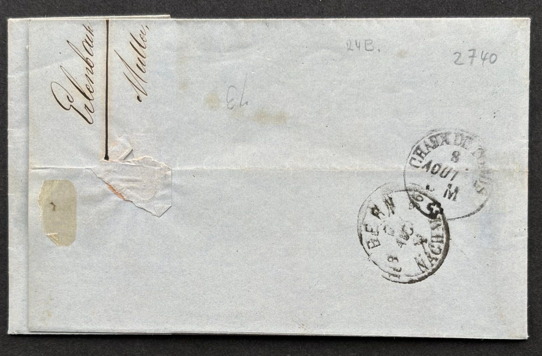 Tutti i francobolli: FALTBRIEF STRUBEL 24B VON 1856 – Usato da Ostermundigen venduto da Heavenmaus75 2