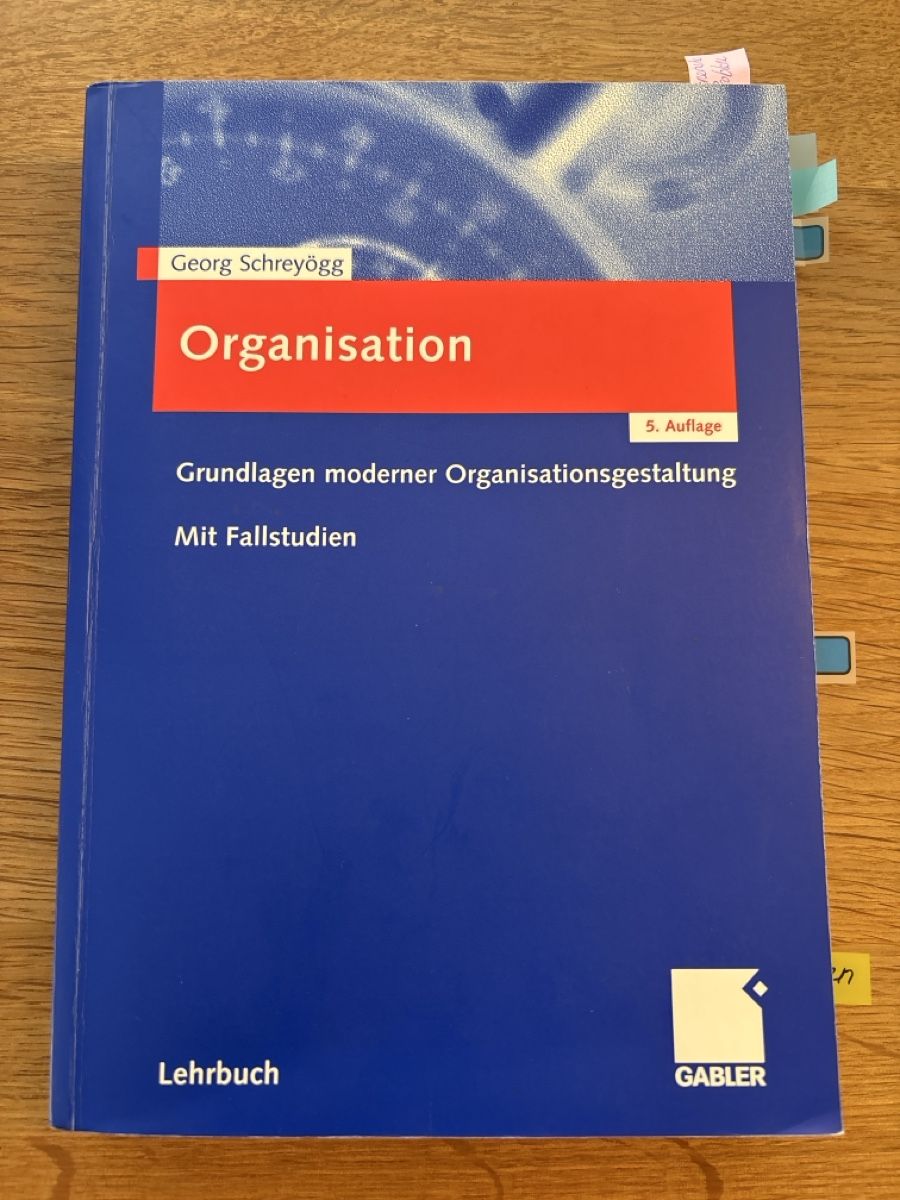 Libri: Buch Organisation – Usato da Muhen venduto da Claudi1985