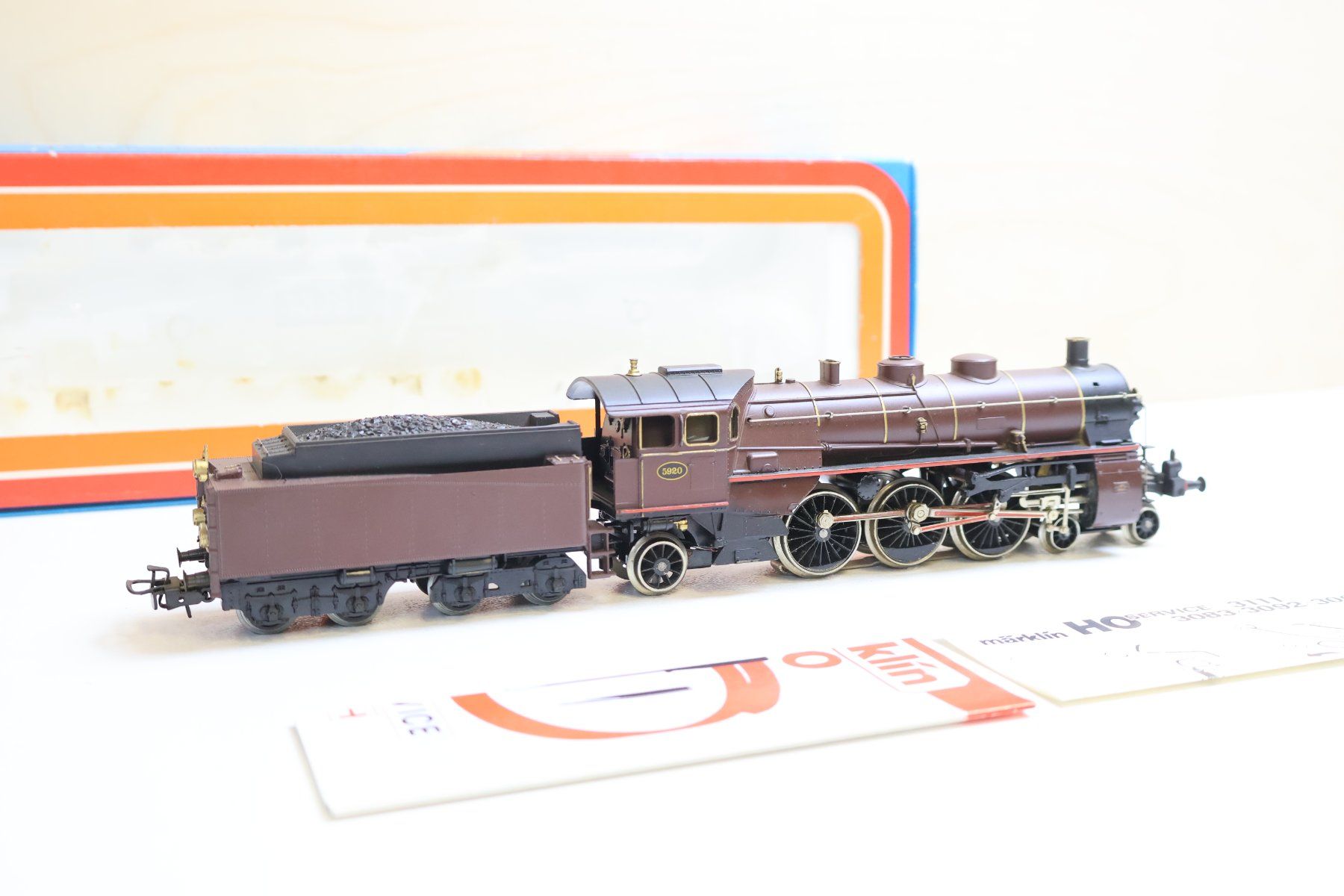 Märklin Modellini di ferrovie: Märklin Orient Express Dampflok  - H0 AC Top Modell – Usato da Winterthur venduto da Monstera 2