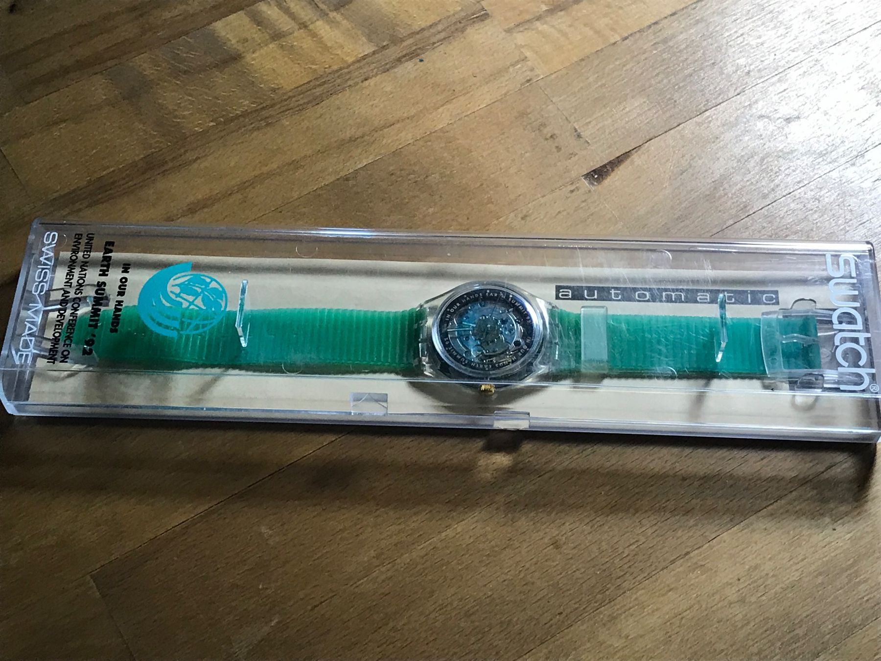 Swatch Orologi: Swatch Automatic Earth Summit '92 Uhr neuwertig – Nuovo (secondo la descrizione) da Erlinsbach SO venduto da Adela016 2
