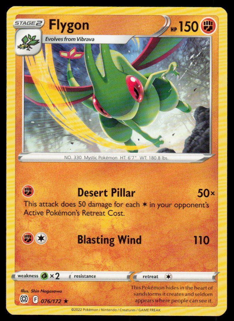 Pokémon Sammelbilder & Trading cards: Pokemon Flygon 076/172 – Gebraucht aus Herisau von Pokemon2025