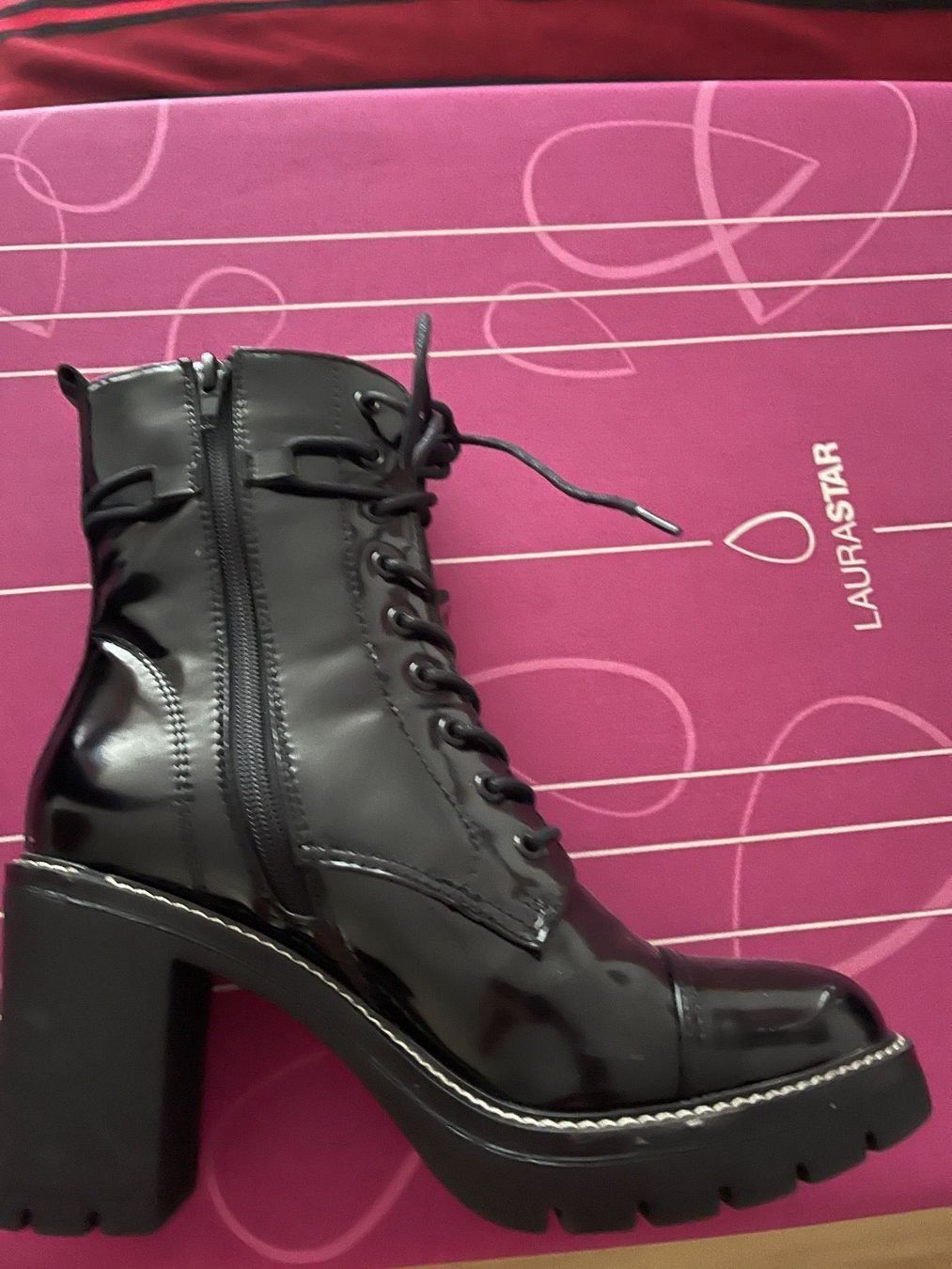 Scarpe da donna: Schnürboots Lackoptik – Nuovo (secondo la descrizione) da Staufen venduto da GiuliettaD 2