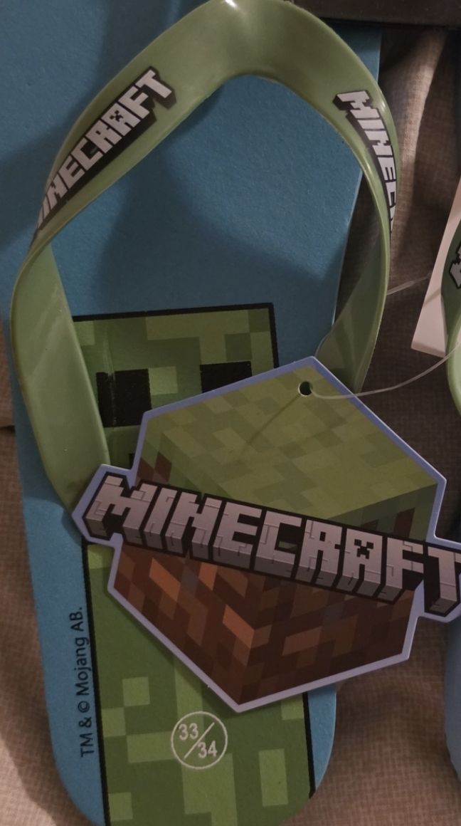 Scarpe per ragazzi: Minecraft Flip-Flops Kinder Grösse 33/34 neu – Nuovo e nell'imballaggio originale da Laupen ZH venduto da Kaddy