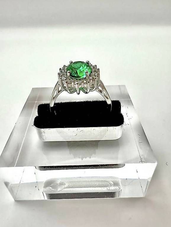 Anelli: Eleganter Smaraga-Ring aus Silber – Usato da Thalwil venduto da han_2b8c 4