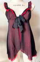 DARJEELING, Babydoll, Grösse 40, Farbe Schwarz/Rot