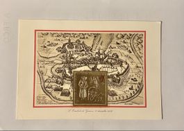 Carte historique de Genève - Escalade de 1602 - Rare