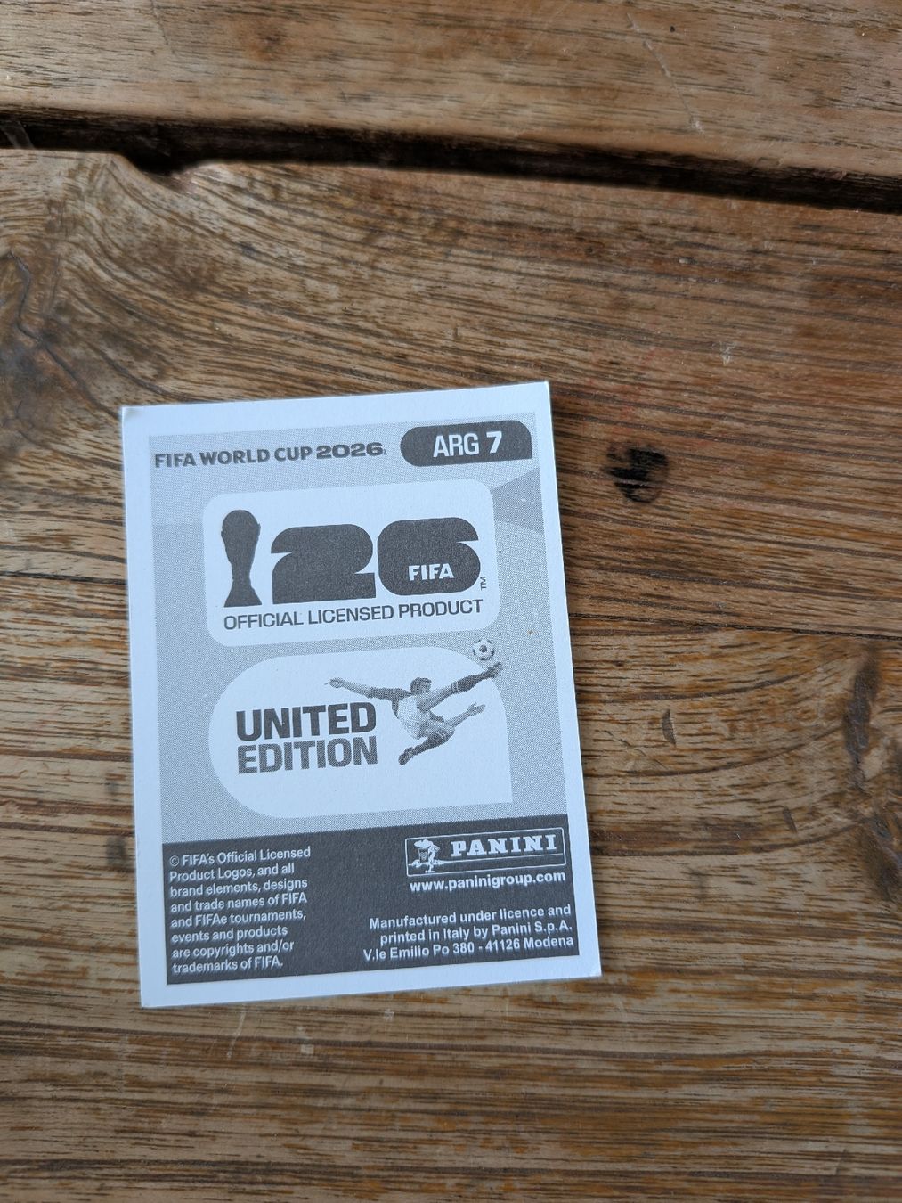 Panini Carte collezionabili: Panini Bild ARG 7 – Nuovo (secondo la descrizione) da Eschenbach SG venduto da SanFranciscoCalifornia 1