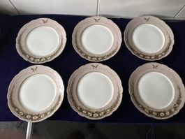 6 Stk. C.Loesch Lausanne Dessertteller, Vintage, antik